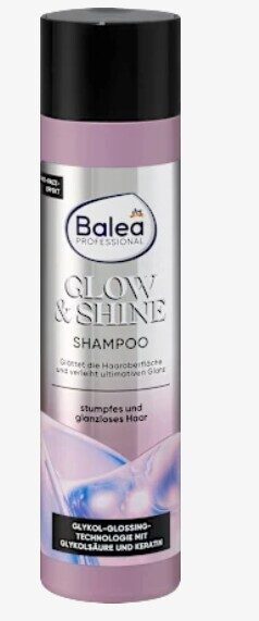 Balea Professional šampūns Glow & Shine, ar glikolskābi un keratinu, 250 ml
